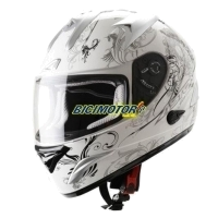 CAPACETE A GTB GRAPHIC EXCLUSIVE CHAMBORD WHITE M