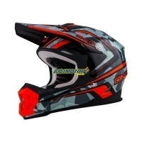 CAPACETE O 7 SERIES CAMO GRAY/ORANGE XL