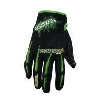 LUVAS O DIGGER BLACK/GREEN M