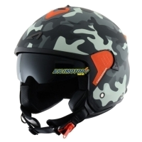 CAPACETE A MINIJET TROOPER GRAPHIC EXCLUSIVE MATT CAMO GREY L