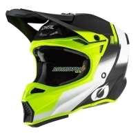 CAPACETE O 10 SRS HYPERLITE BLUR BLACK/NEON YELLOW L