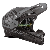 CAPACETE O FURY CALIFORNIA BLACK/GRAY S