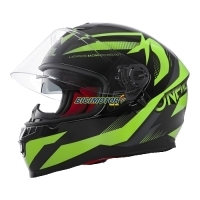 CAPACETE O CHALLENGER EXO V.22 BLACK/NEON YELLOW L