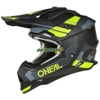 CAPACETE O 2 SRS SPYDE V.23 BLACK/GRAY/NEON YELLOW S