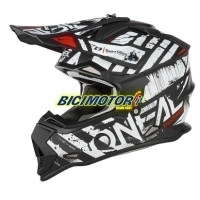 CAPACETE O 2 SRS GLITCH V.23 BLACK/WHITE S