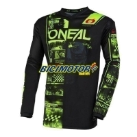 CAMISOLA O ELEMENT ATTACK V.23 BLACK/NEON YELLOW L