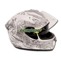 CAPACETE A GTB GRAPHIC EMPIRE WHITE L